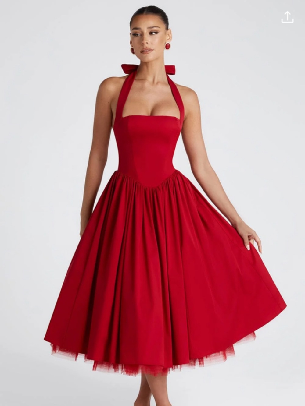 baby boo midi halter dress